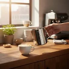 Jarra Barista em Inox Café Leite Drinks Sucos