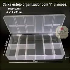 Caixa Organizadora Retangular com 11 divisórias