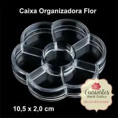 Caixas Organizadoras Flor Para Miçangas e Pérolas kit com 5 unidades