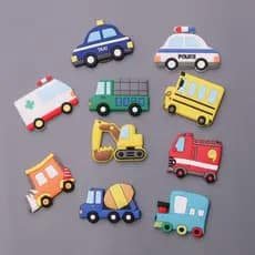 Carro Educação Precoce Das Crianças Ímã De Geladeira Personalidade Criativa Dos Desenhos Animados Bonito Placa Magnética