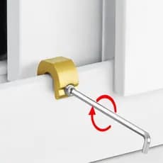 Fechadura De Rolha De Janela De 4 Peças , Restritor Deslizante De Segurança Infantil , Trava De Porta De Vidro Segura ,