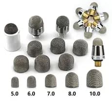 5 Peças De Ponta De Fibra E Cabeças De Substituição De Ponteiro Elástico , Silicone Condutor Universal Para Caneta Capac