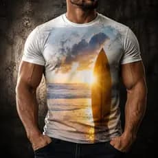 Camisa Camiseta Surf Surfista Praia Ondas Prancha Sol