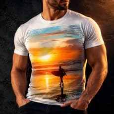 Camisa Camiseta Surf Surfista Praia Ondas Prancha Sol 4