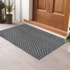Tapetes De Porta Entrada/Banheiro e Cozinha 65cm X 45cm Kit 2 Unidades Maleável Lavável a Máquina