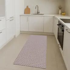Tapete Passadeira 65cm x 1,00m Quarto Cozinha Maleável Algodão Lavável a Máquina Várias Cores