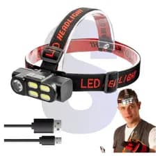 Lanterna De Colocar Na Cabeça Capacete De Led Adaptavél Usb