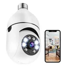 Câmera Monitoramento Sem Fio Hd Segurança Audio Bidirecional Bocal Lampada