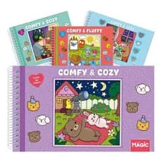 Livro De Pintar Colorir Desenhos Comfy And Fluffy Animais