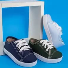 Tênis Infantil Menino Cadarço Star Colorido Confortável Macio Escolar Casual Básico Promoção