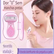 [Entrega 24 horas] Navalha de segurança feminina Manual substituível de 5 camadas, navalha de axilas e coxas