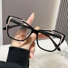 Moda Novo Estilo de Óculos Anti-Azul Moldura de Óculos Leves Retro Ladies Transparente Óculos Ultra-Ligeiros Populares para Jogos de Computador Fra