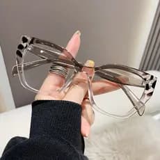 Óculos de Senhora Quadrados Irregulares Óculos Ópticos Retro Transparentes para Computador Anti-azul Luz para Senhoras Óculos de Proteção dos Olhos