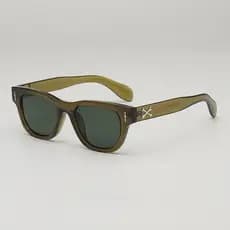 Moda novo estilo quadrado único pequeno quadro Anti-ultravioleta óculos de sol Retro senhoras masculino preto cinza cond