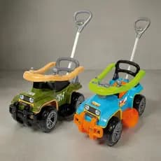 Carrinho passeio jip jip maral guidão direcional militar e colorido Quadriciclo Infantil Haste