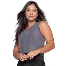 Cropped Fitnes Telinha Blusa Curta Academia Moda Feminina Blogueira