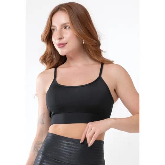 Kit 2 Top Fitness Alcinha Suplex Moda Academia