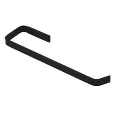 PORTA TOALHA DE ROSTO SEMI LUXO QUADRADO DE PAREDE PARA BANHEIRO PRETO FOSCO