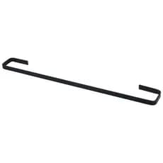 PORTA TOALHA DE BANHO STANDER QUADRADO DE PAREDE PARA BANHEIRO PRETO