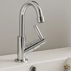 Torneira Banheiro Cuba Lavabo Sofisticada Cromada Abs Lavatório Banheiro