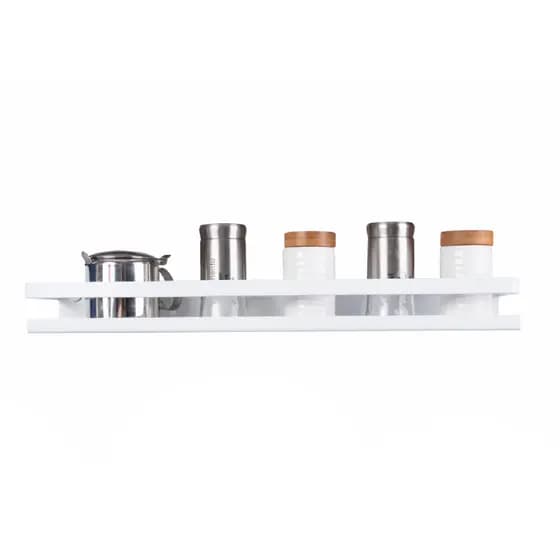 Prateleira De Utensílios Cozinha Temperos Branco 50cm