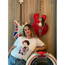 T-Shirt Camiseta Branca Tatuada plus size M ao G3 várias cores moderna e confortável
