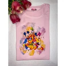 TShirt Camiseta Blusa Turma Infantil personagens desenho M ao G3 Plus Size estampa colorida e divertida