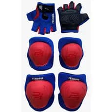 KIT INFANTIL DE LUVAS, JOELHEIRAS E TORNOZELEIRAS PRO HAND PARA PRATICA DE ESPORTES INFANTIL