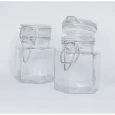 2-potes hermetico porta tempero condimentos 90ml sextavado
