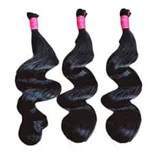 Cabelo Humano Natural,100% Indiano Liga Rosa E Vermela 100 Gramas, Com NF
