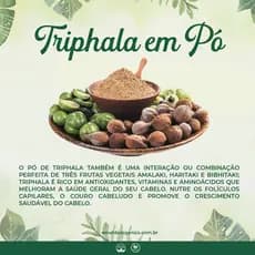 Triphala em po 100g(indiano) Puro