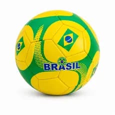 Bola de Futebol Brasil Infantil e Adulto –No 5 Bola Esportiva Estampada Bandeira do Brasil para Treino, Jogos e Lazer