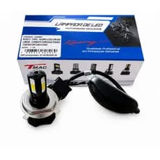 Lampada Farol Led H4 Titan 125 150 Bros Bi- Xenon 4 Leds 6500k