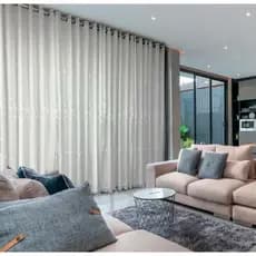 Cortina Bordada PROMOÇAO com forro em microfibra para sala ou quarto 4,00x2,60