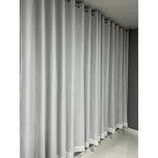 Cortina Gase de Linho com forro em blackout blecaute tecido veda luz 2,80x1,80 para janela