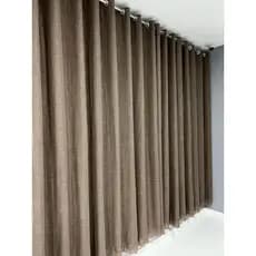 Cortina Gase de linho com forro em blackout blecaute tecido veda luz 100% 3 metros sala quarto 3,00m x 2,60