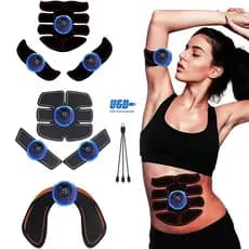 Treinador Muscular Abdominal Sem Fio EMS Estimulador Hip Trainer Para Braço Perna Pescoço Corpo Fitness Moldar Massagead
