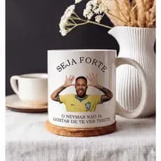 Caneca Personalizada Seja Forte Vários Artistas Justin Bieber Luan Santana Taylor Swift Presente Motivacional
