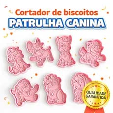 it Cortador de Biscoito Patrulha Canina 3D – 7 Peças
