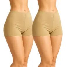 Kit 2 Short Curto Feminino Short Segunda Pele Short Anágua Microfibra usar por debaixo do Vestido Sem Marcar