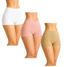Kit 3 Short Curto Feminino Segunda Pele Short Anágua Short Microfibra usar por debaixo do Vestido Sem Marcar