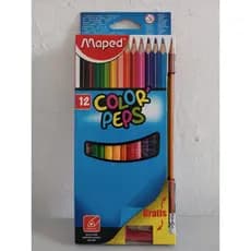 Lapis de Cor 12 Cores + Lapis Grafite/Apontador Color'Peps Maped