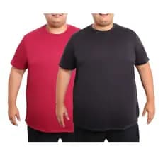 Kit 2 Camisetas Masculina Plus Size Camisas Masculina Plus Size 100% Algodao