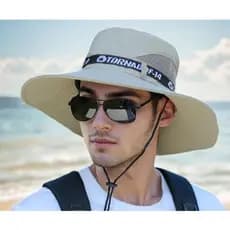 Chapéu Ao Ar Livre Aba Grande Protetor De Sol Caminhadas Pesca Viagem Praia