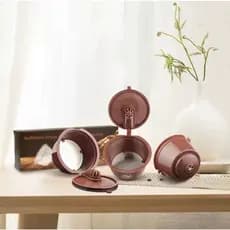 Transforme Seu Momento Café: Kit 2 Cápsulas Reutilizáveis Dolce Gusto – Economia e Sustentabilidade