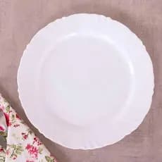Conjunto de Pratos Rasos Luxo Pétala Branco Nadir Figueiredo Opaline