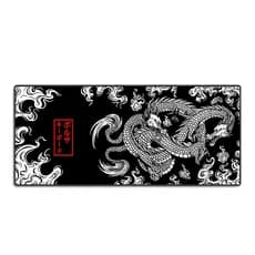 Mouse Pad Grande 90x40 Dragão Chinês Japonês Couro Gamer Desk Pad Extra Grande Personalizado Anime Desenho Speed