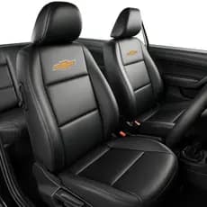 Capas Banco Carro 100% Couro Chevrolet Impermeável C/ Porta Revistas Premium Todos Carros Modelos