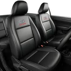 Capas Banco Carro 100% Couro Toyota Impermeável C/ Porta Revistas Premium Todos Carros Modelos