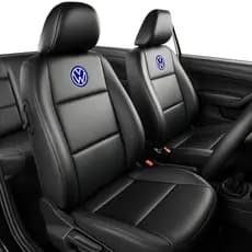 Capas Banco Carro 100% Couro Volkswagem Impermeável C/ Porta Revistas Premium Todos Carros Modelos